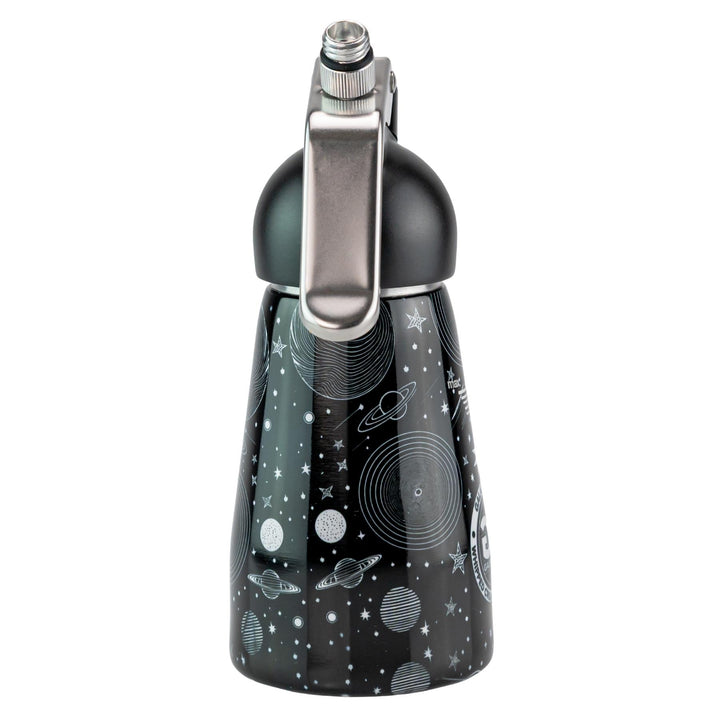 Galaxy Gas Whipped Cream Dispenser black color front angle on a white background - Up N Smoke