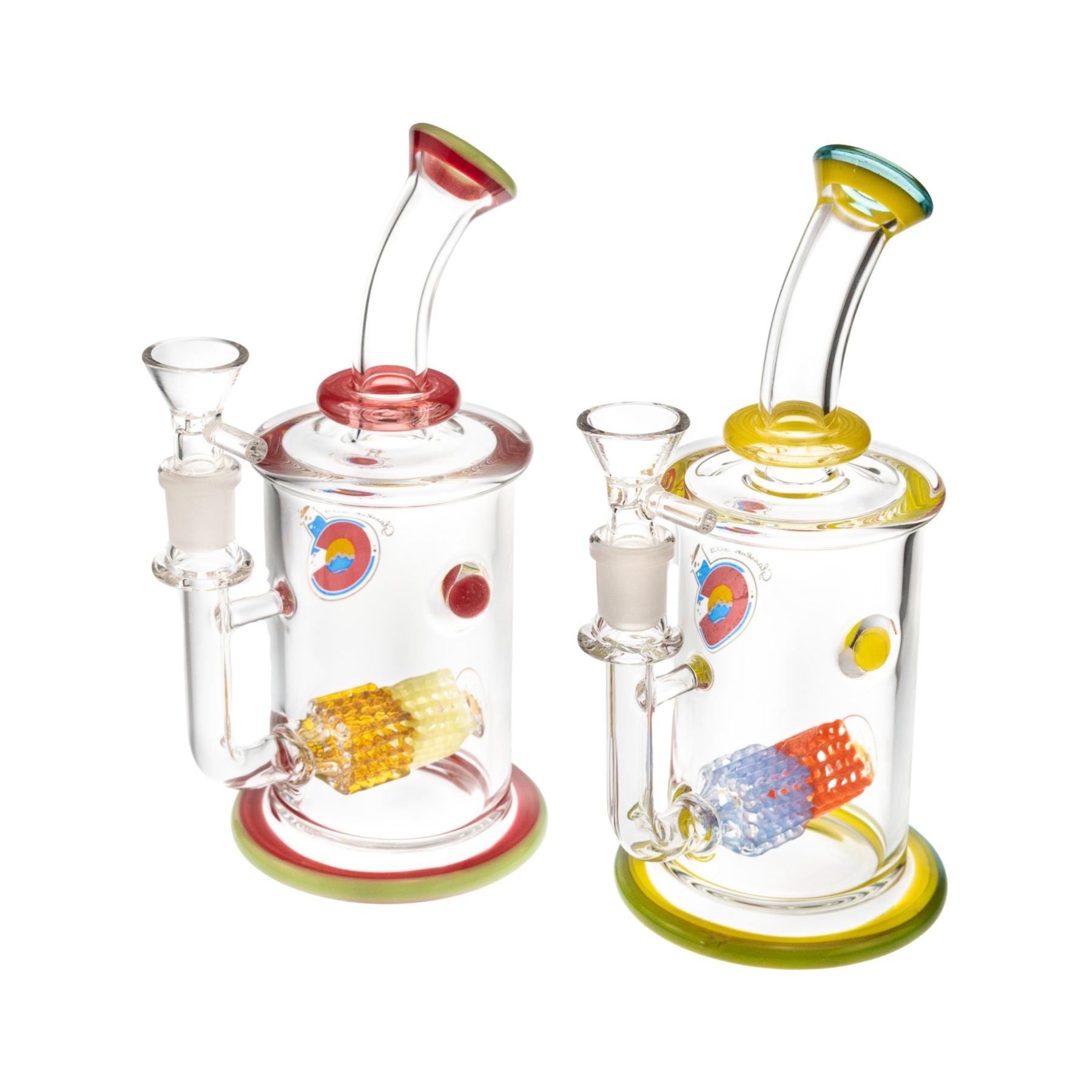 Glasslab 303 65mmx7.5'' Double Lace Water Pipe – Up N Smoke