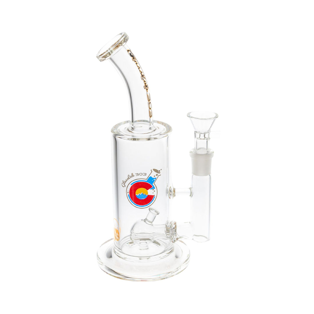 Glasslab 303 3D Logo perc left side picture - Up N Smoke 