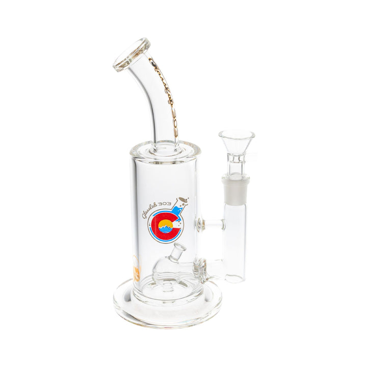 Glasslab 303 3D Logo perc left side picture - Up N Smoke 