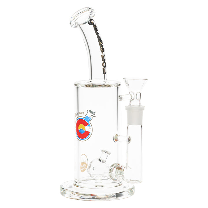 Glasslab 303 Economy Rig 3D Logo Perc on a white background - Up N Smoke