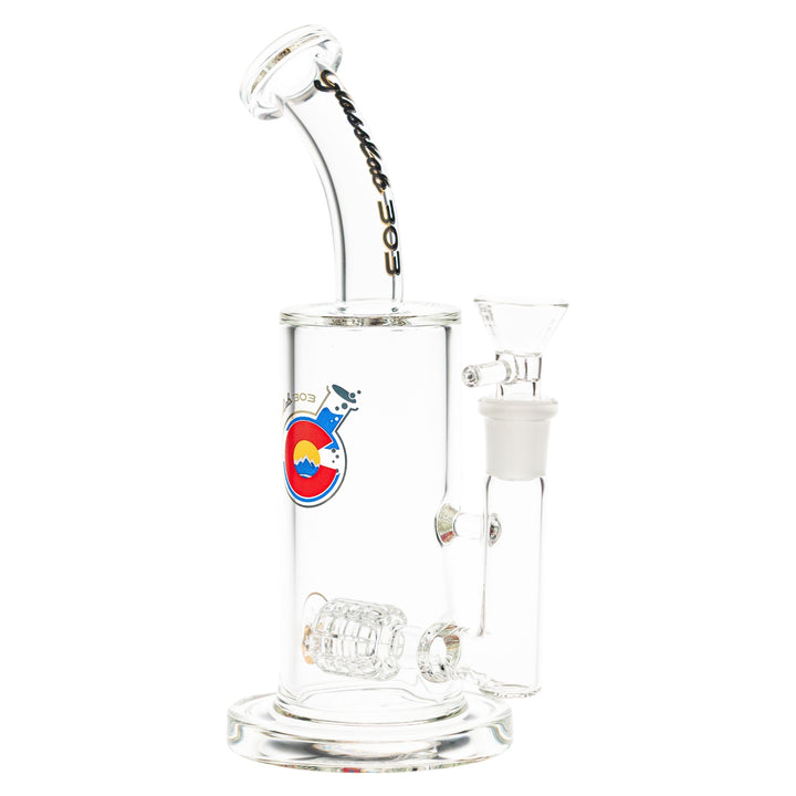 Glasslab 303 Economy Rig Barrel Perc on a white background - Up N Smoke
