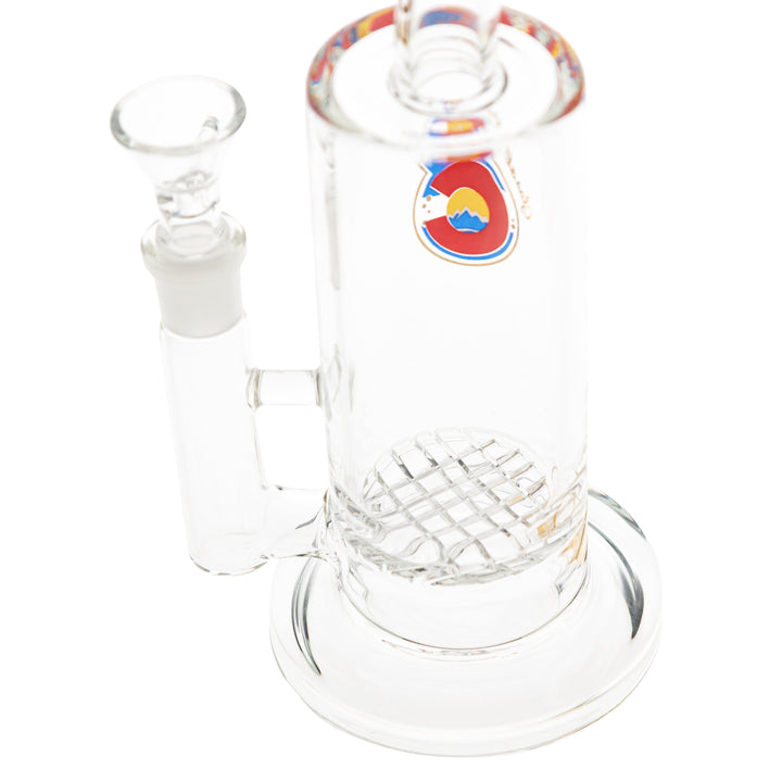 Glasslab 303 Economy honeycomb Perc close-up angle on a white background - Up N Smoke
