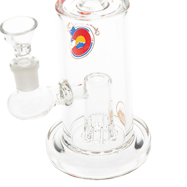 Glasslab 303 Economy showerhead Perc close-up on a white background - Up N Smoke
