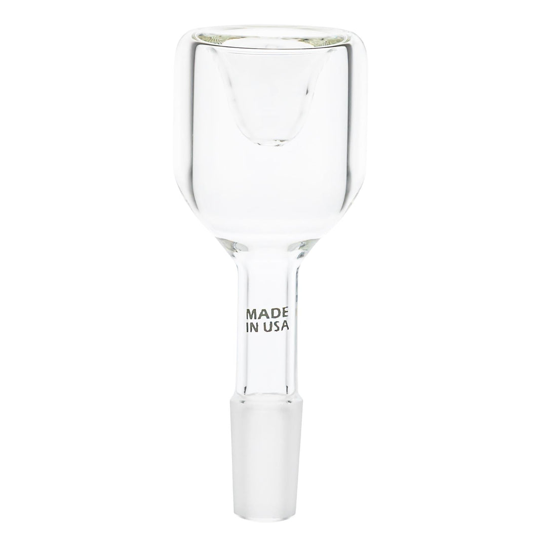 Glowfly Glass 18” Tree Arm Perc Straight Tube bowl on a white background - Up N Smoke