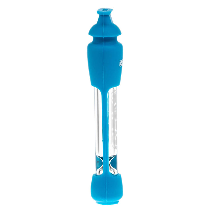 GRAV 12mm Silicone Taster in the blue colorway side angle on a white background - Up N Smoke 