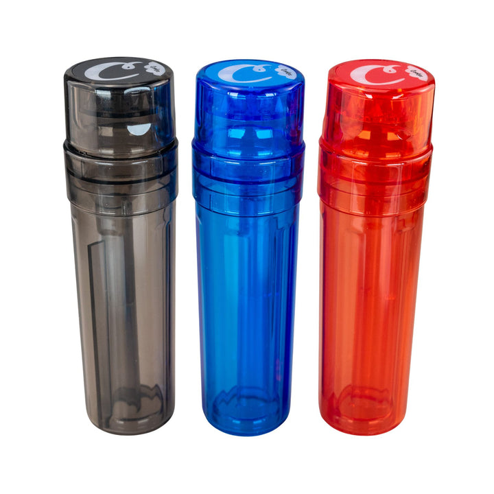 "Group of three Cookies Flower Towers in the color variations black, blue, and red," - Up N Smoke.