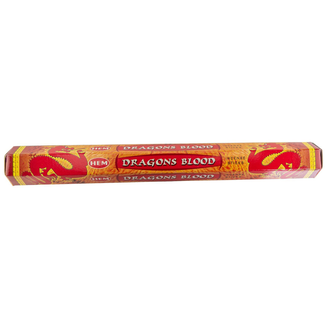 HEM Incense Sticks Dragon's Blood 20pk displayed on a white background - Up N Smoke