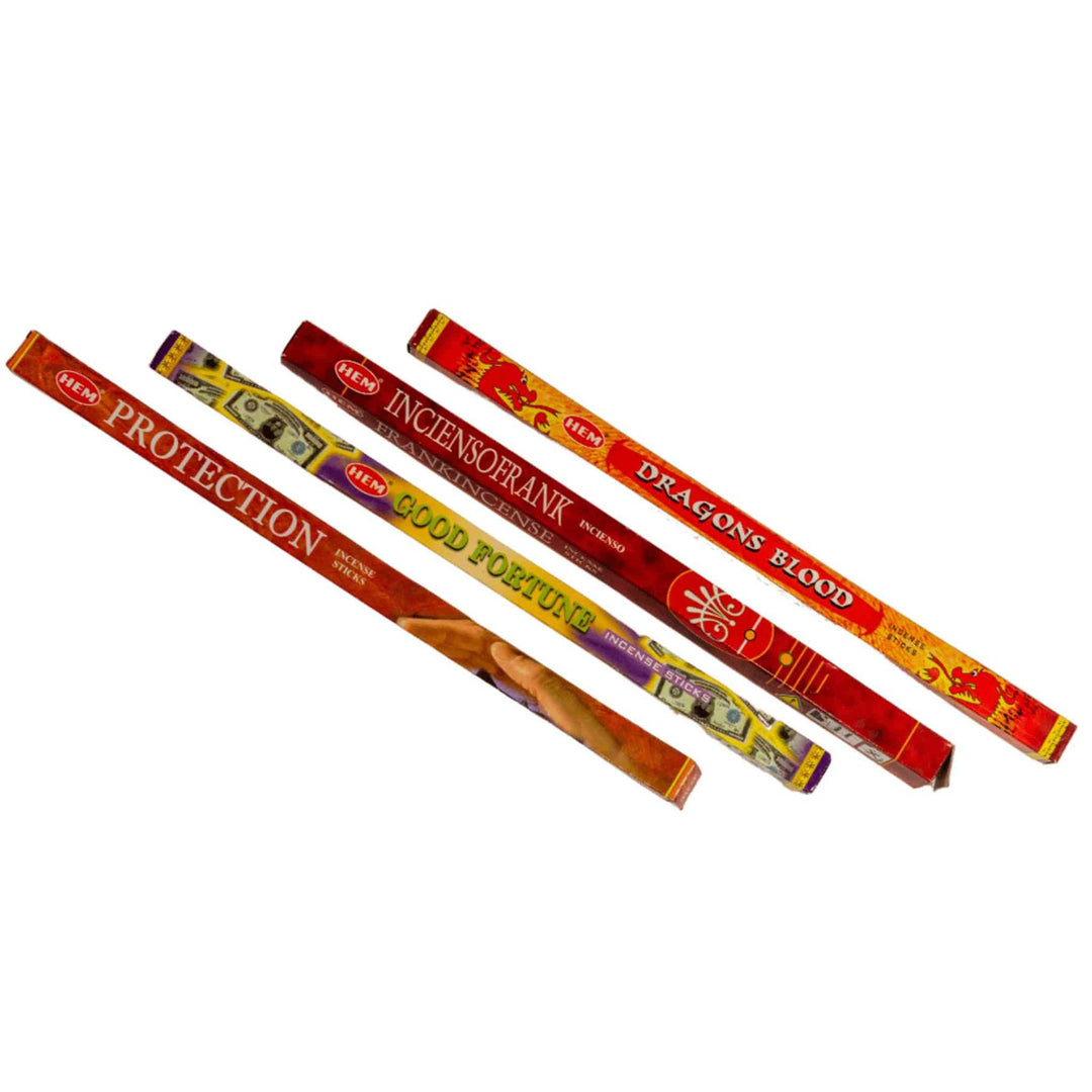 HEM Incense Sticks group photo displayed on a white background - Up N Smoke