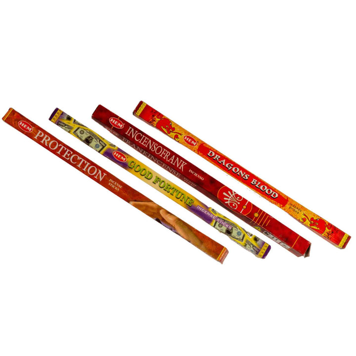HEM Incense Sticks group photo displayed on a white background - Up N Smoke