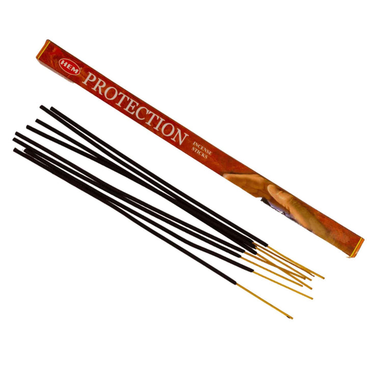 HEM Incense Sticks Protection 8pk display displayed on a white background - Up N Smoke