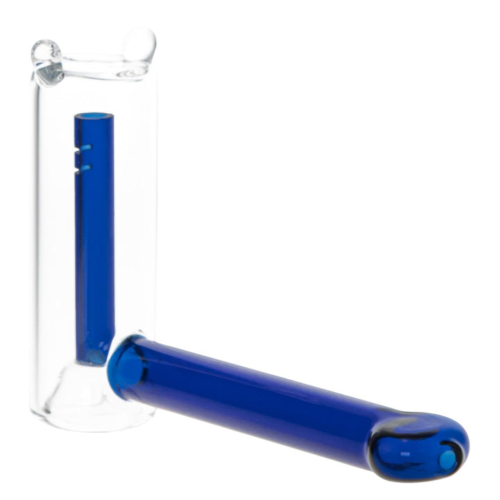 Hammer Bubbler blue color on a white background back angle - Up N Smoke