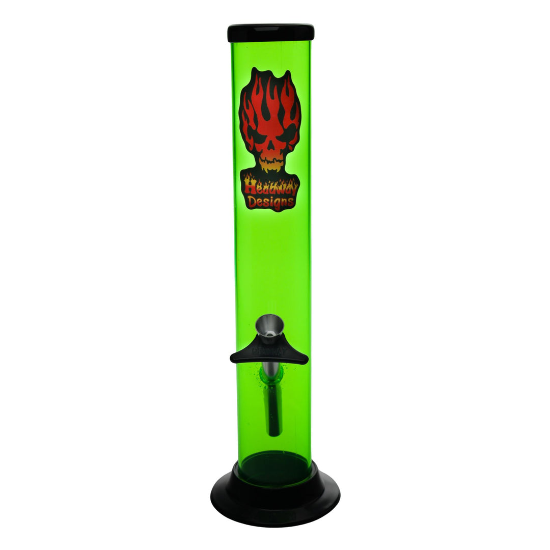 "Headway Designs Light Green water pipe that is 12 inches tall," - Up N Smoke.