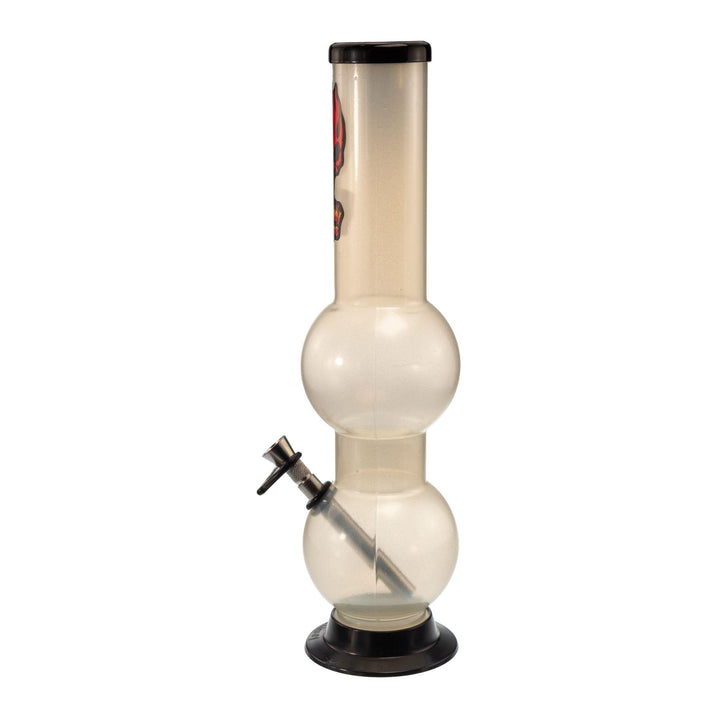 "Left-side of a frosted Double Bubble Water Pipe by Headway Designs," - Up N Smoke.