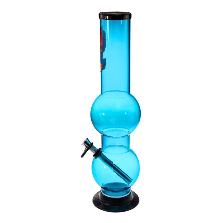 "Left-side of a light blue Headway Designs Double Bubble Water Pipe," - Up N Smoke.