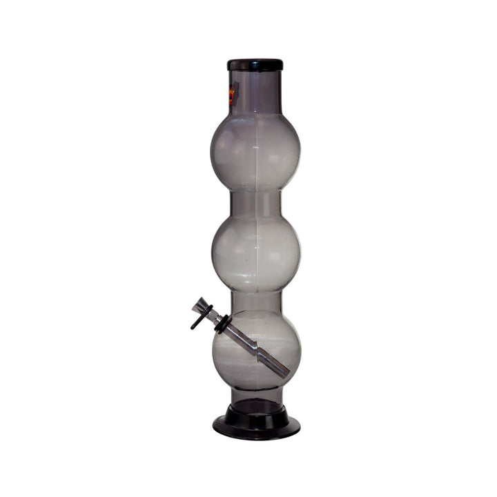 Black Headway Acrylic Triple Bubbler  Water Pipe Side Angle