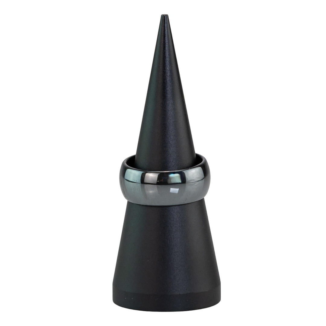 Thick Hematite Ring on a white background - Up N Smoke