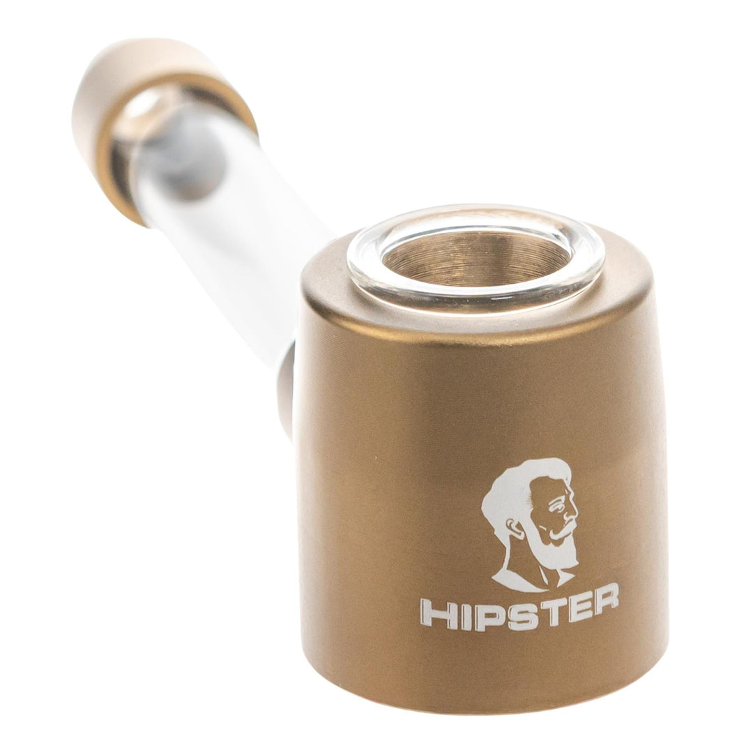 Hipster Aluminum Hand Pipe on a white background - Up N Smoke