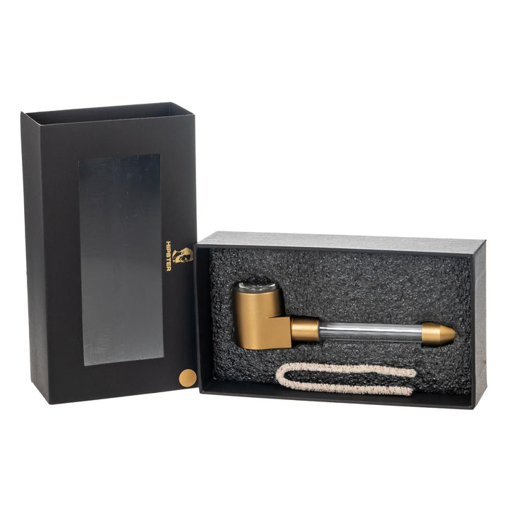 Hipster Aluminum Hand Pipe on a white background in the packaging - Up N Smoke