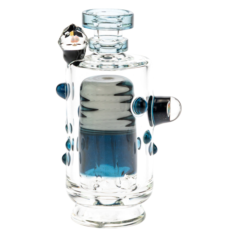 Hubbard Puffco Peak Top blue color on a white background - Up N Smoke