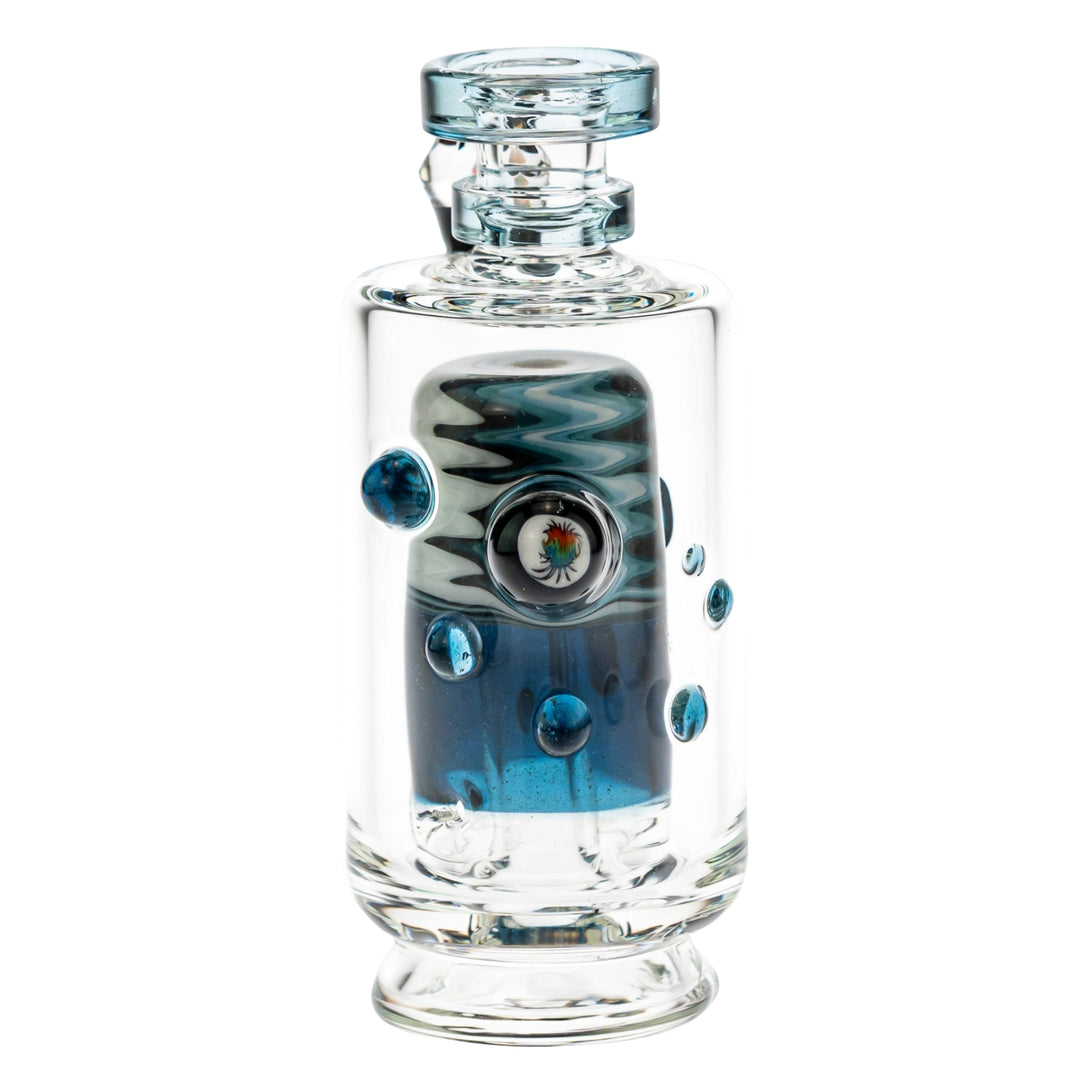 Hubbard Puffco Peak Top blue color front angle on a white background - Up N Smoke