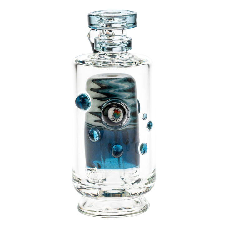 Hubbard Puffco Peak Top blue color front angle on a white background - Up N Smoke