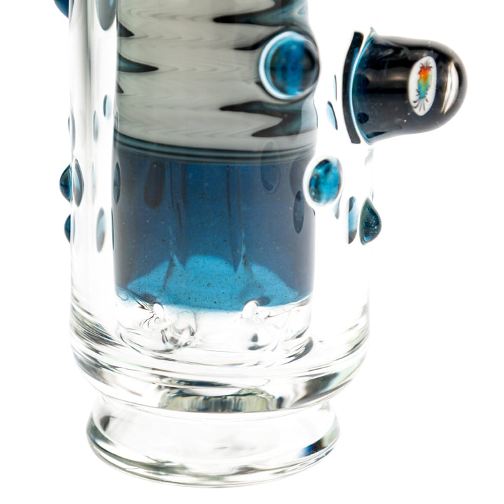 Hubbard Puffco Peak Top blue color close up airway angle on a white background - Up N Smoke