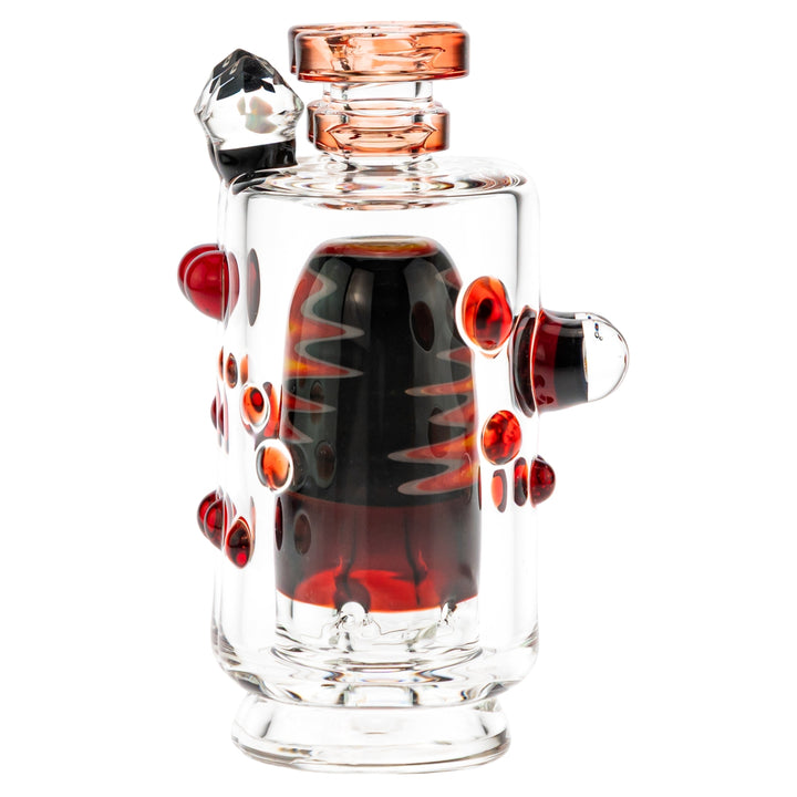 Hubbard Puffco Peak Top red color on a white background - Up N Smoke