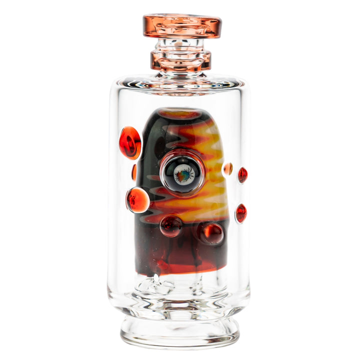 Hubbard Puffco Peak Top red color front angle on a white background - Up N Smoke