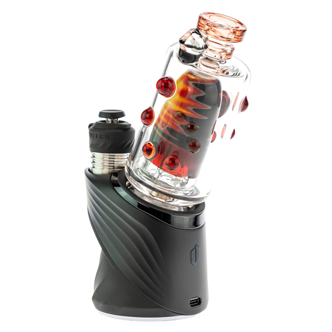 Hubbard Puffco Peak Top red color on puffco angle on a white background - Up N Smoke