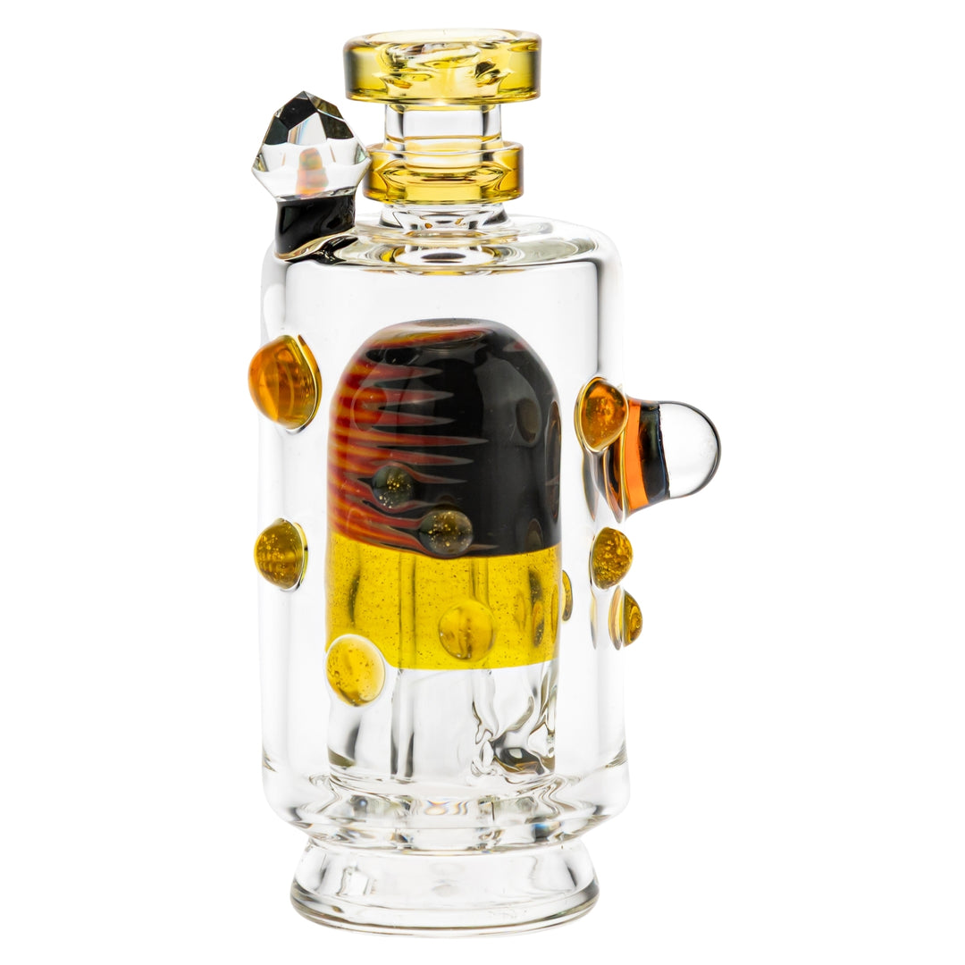 Hubbard Puffco Peak Top yellow color on a white background - Up N Smoke