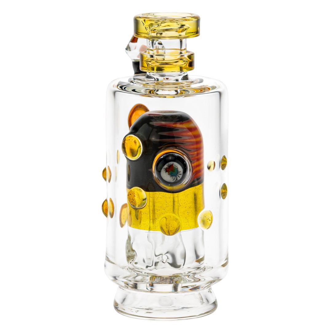 Hubbard Puffco Peak Top yellow color front angle on a white background - Up N Smoke