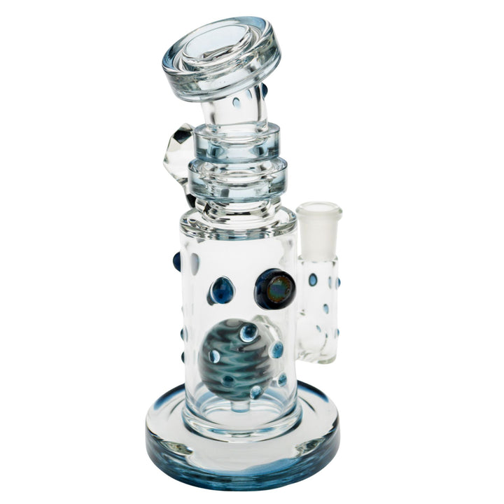 "Backside of a blue Hubbard Rig on a white background," - Up N Smoke.