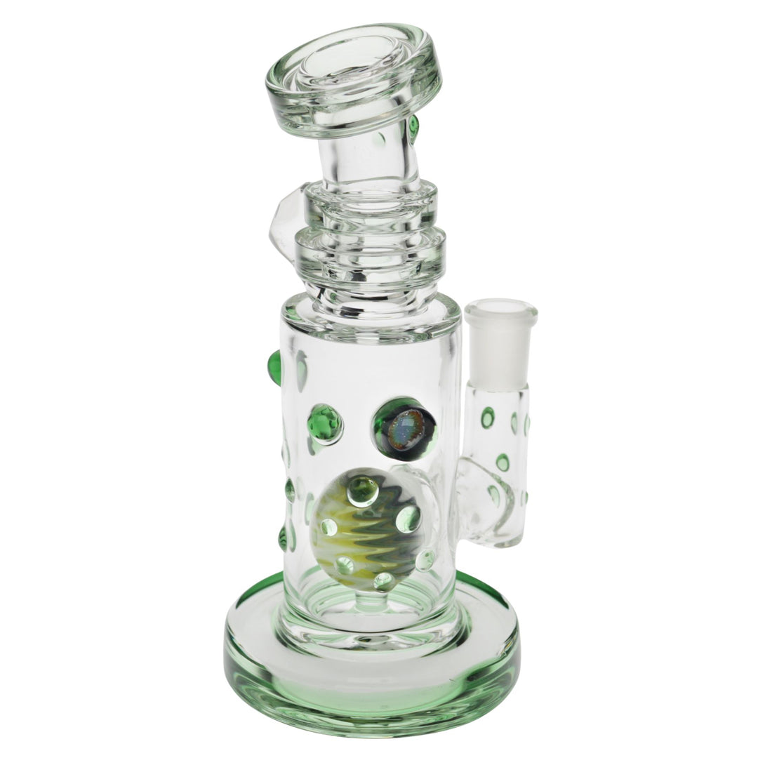 "Backside of a green Hubbard Rig on a white background," - Up N Smoke.