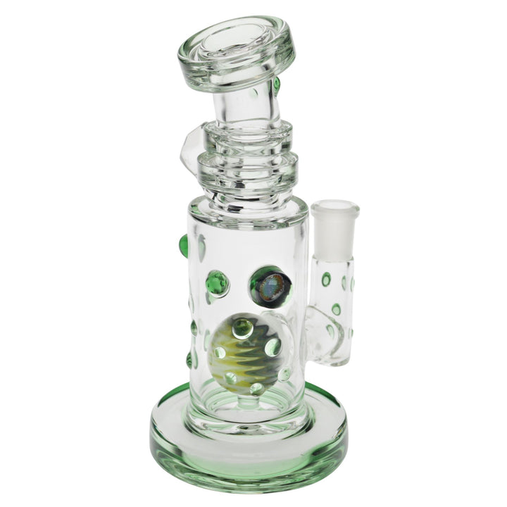 "Backside of a green Hubbard Rig on a white background," - Up N Smoke.