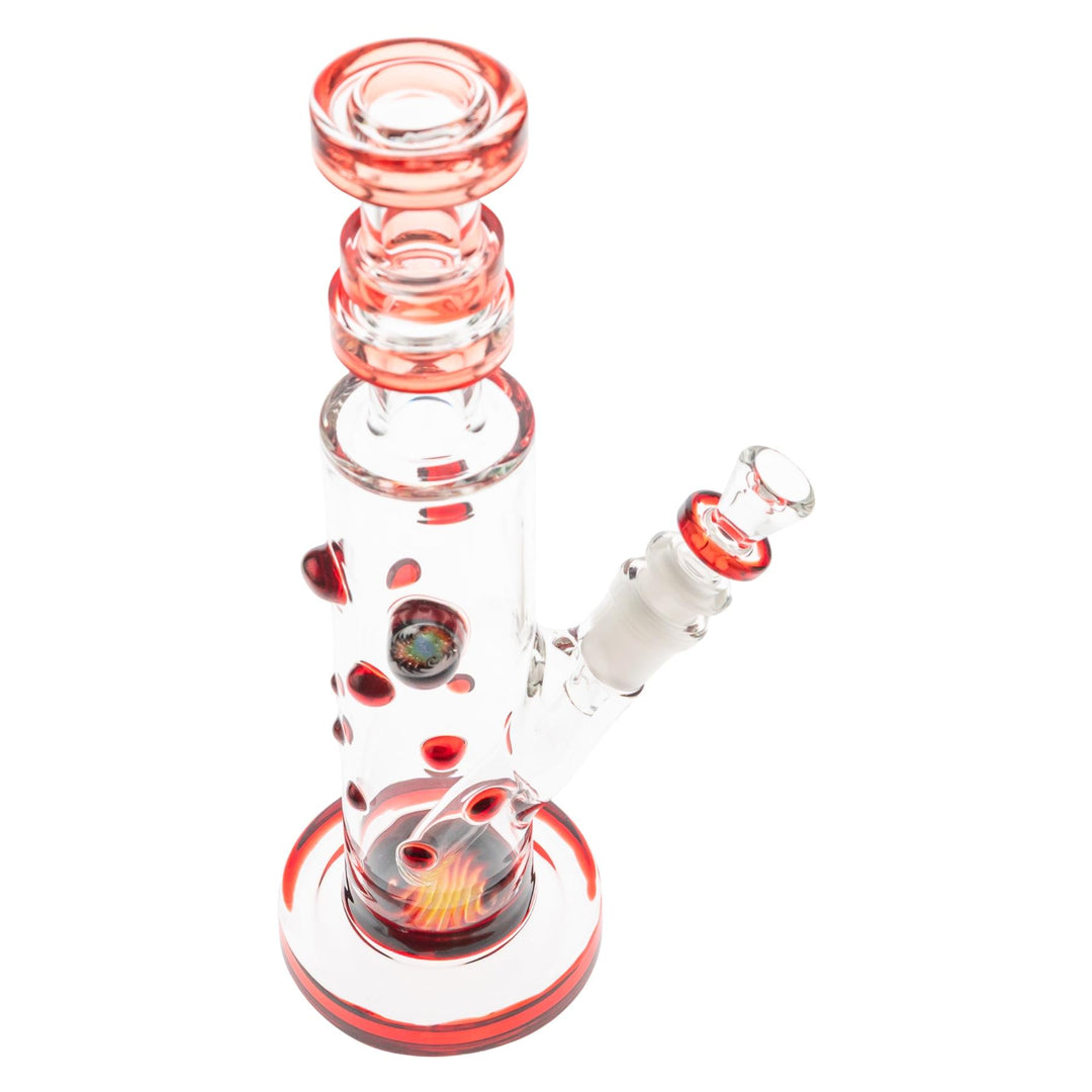 Hubbard Wig Wag Water Pipe top angle on a white background - Up N Smoke 