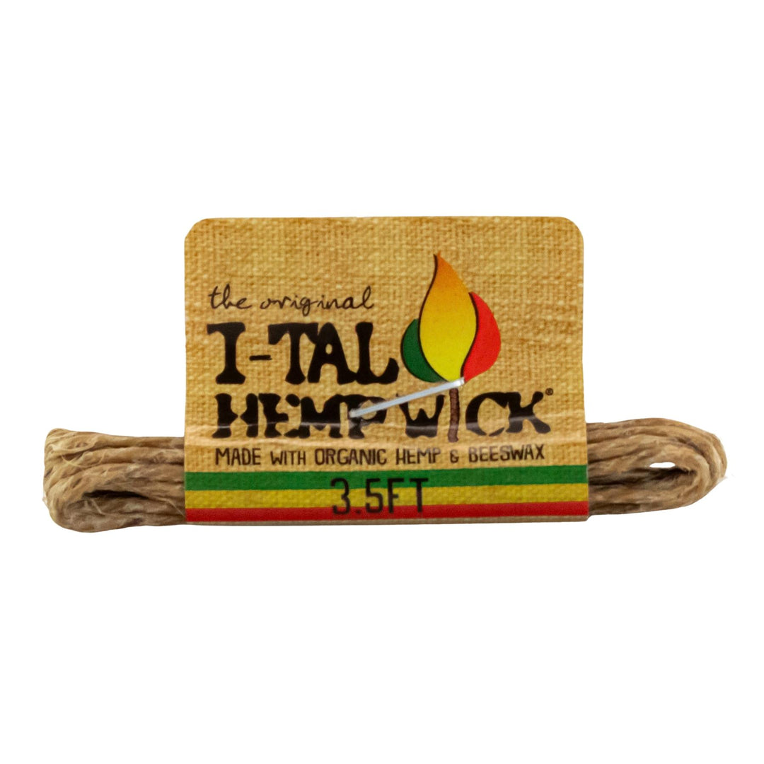 I-Tal Hemp Wick 3.5ft displayed on a white background -Up N Smoke