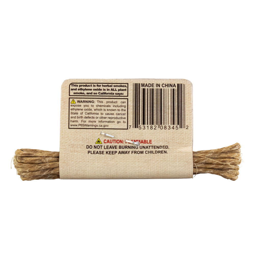 I-Tal Hemp Wick 3.5ft back side displayed on a white background - Up N Smoke