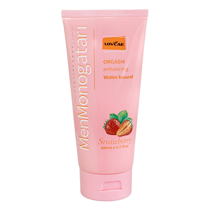 Intimate Anal Lubricant displayed on a white background strawberry front of product - Up N Smoke