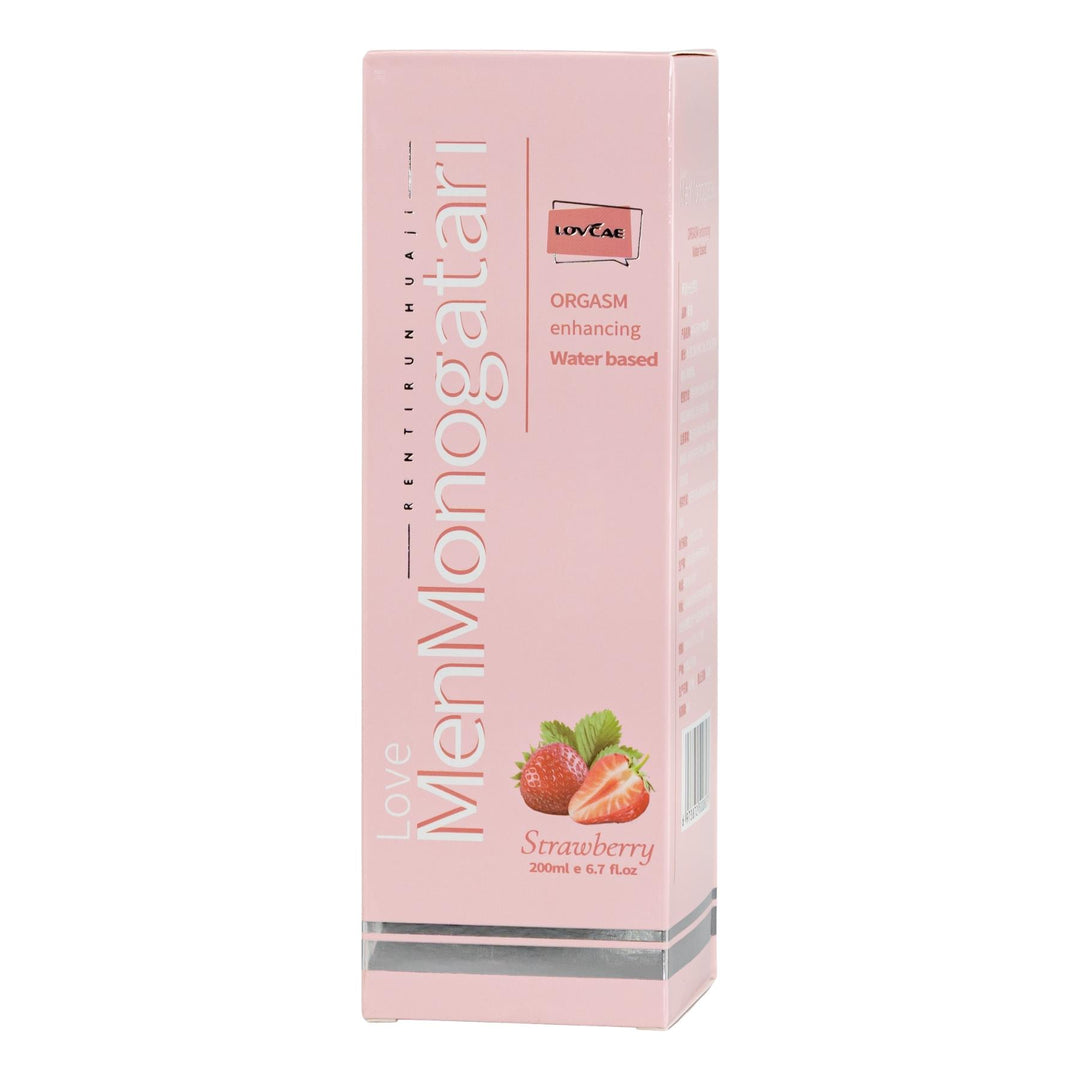 Intimate Anal Lubricant displayed on a white background strawberry front of packaging - Up N Smoke