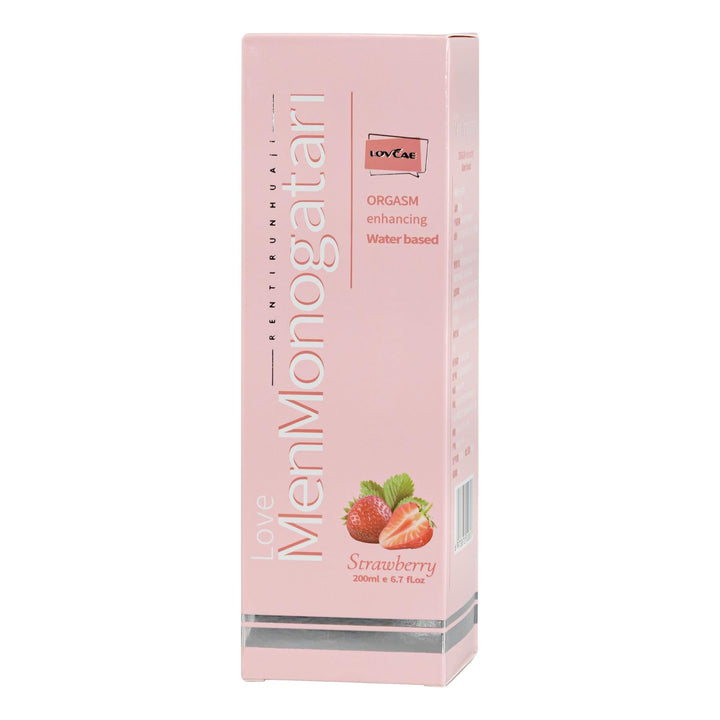Intimate Anal Lubricant displayed on a white background strawberry front of packaging - Up N Smoke