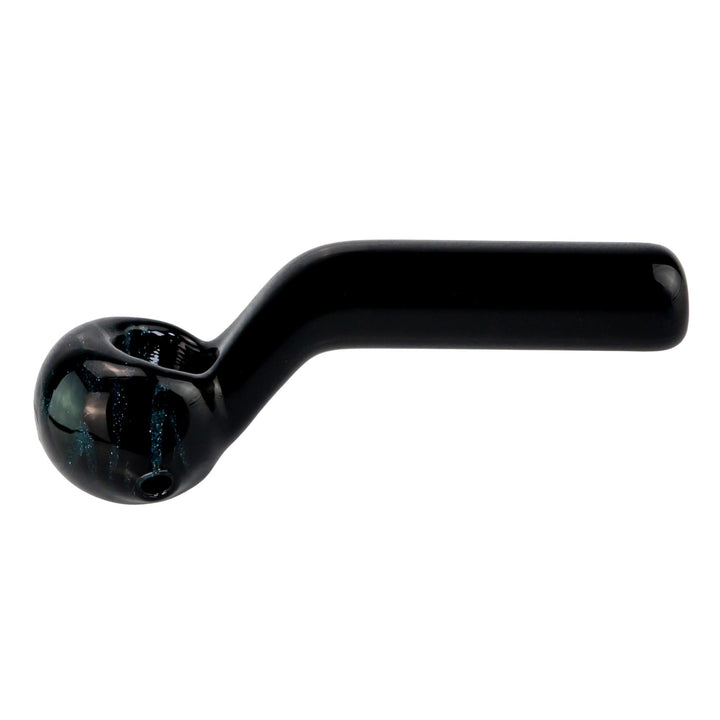 JF Color Swirl Sherlock Hand Pipe displayed on a white background - Up N Smoke