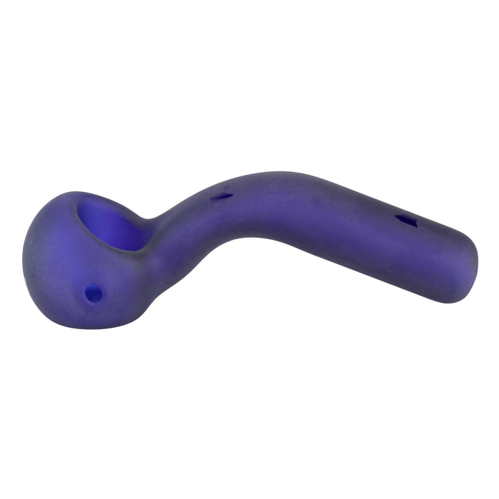 JF Frosted Sherlock Hand Pipe displayed on a white background - Up N Smoke