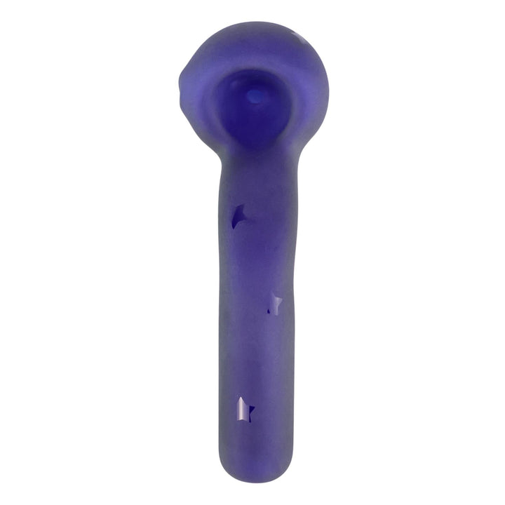 JF Frosted Sherlock Hand Pipe displayed on a white background top down angle - Up N Smoke