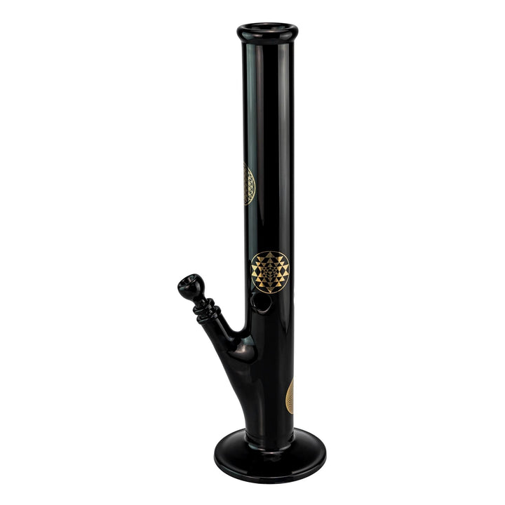 JF Geometric Flare Straight Tube displayed on a white background left facing - Up N Smoke