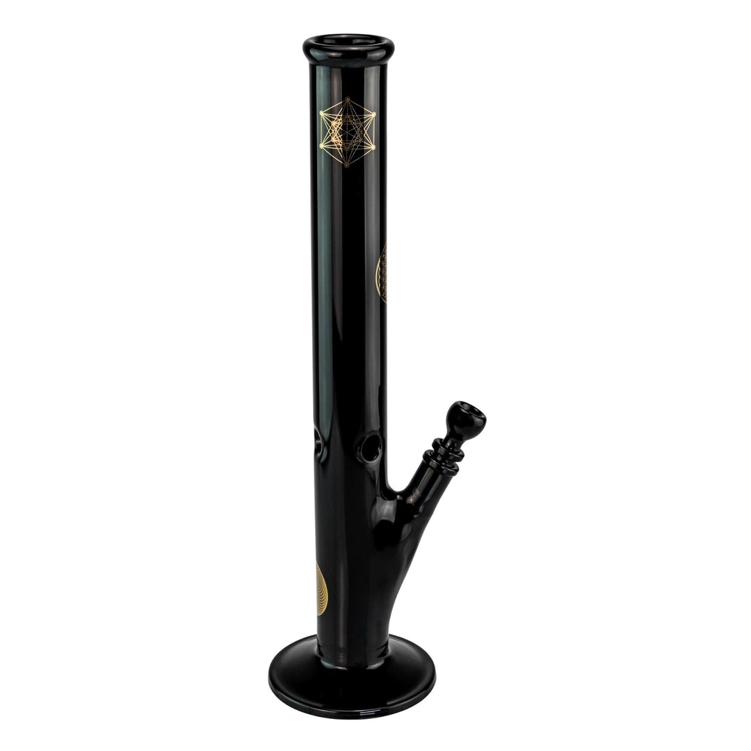 JF Geometric Flare Straight Tube displayed on a white background right facing - Up N Smoke