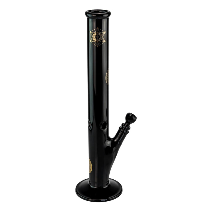 JF Geometric Flare Straight Tube displayed on a white background right facing - Up N Smoke