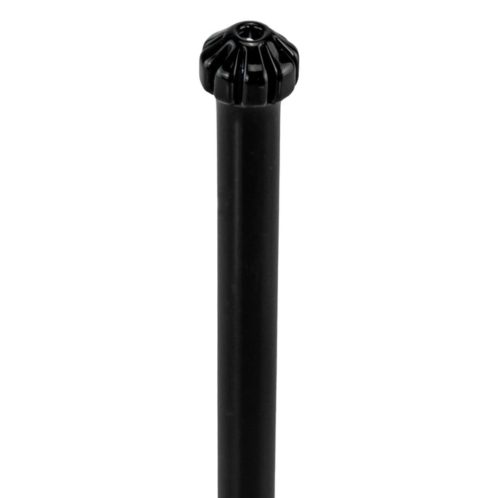 JF Geometric Flare Straight Tube displayed on a white background downstem close up - Up N Smoke
