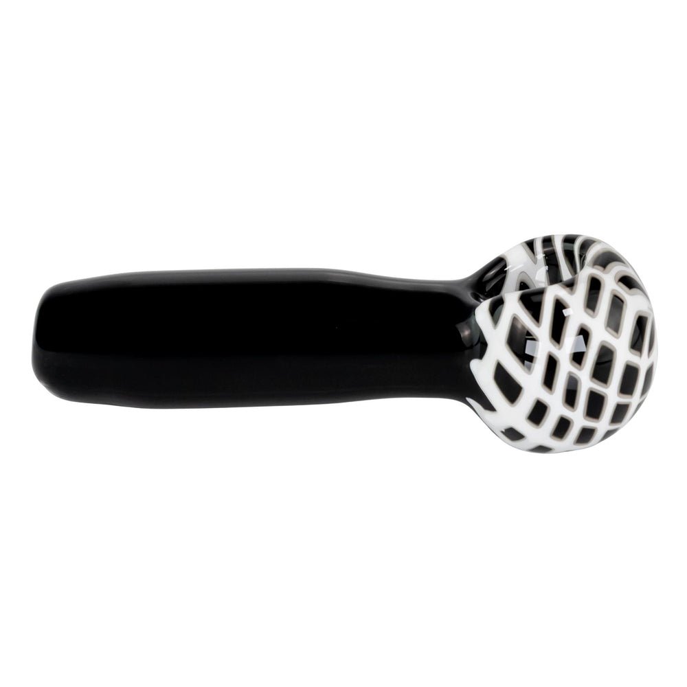 JF Reticello Hand Pipe displayed on a white background left angle - Up N Smoke