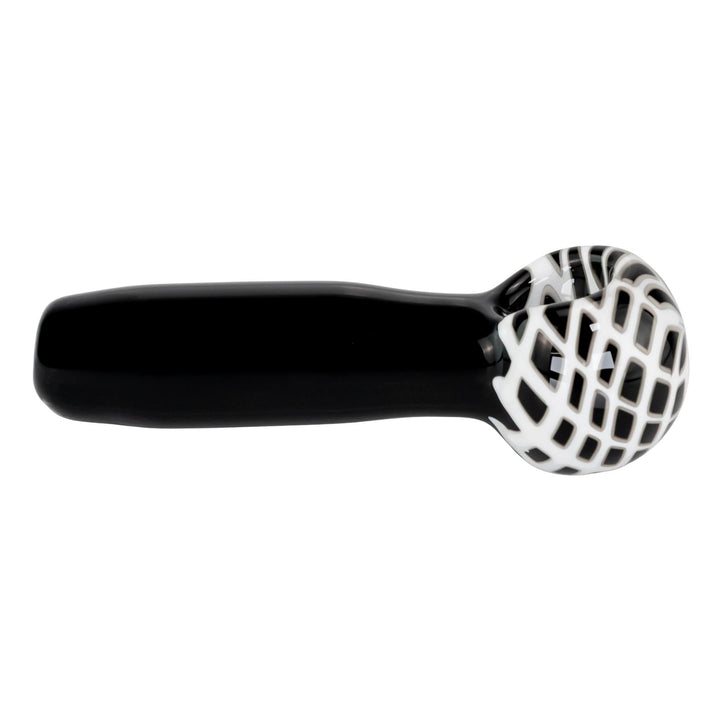 JF Reticello Hand Pipe displayed on a white background left angle - Up N Smoke